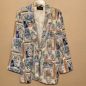 Vintage Toni Garment for CC Magic Womens Large Blazer Art to Wear Retro Style 80